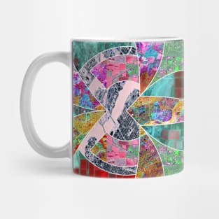 urban land in cityscape collage art Mug